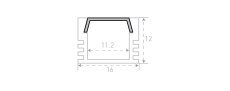 Профиль алюминиевый для светодиодной ленты SWG SF-1612
