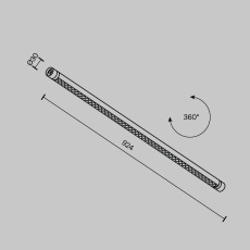 Светильник Points для системы освещения Shelf 3000К 24Вт 24°, C149CL-L900-24W3K-B