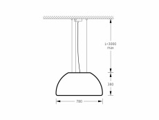 Светильник подвесной Купол DOME_P (E27) 80 IP40 3000K