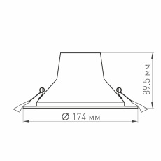 Светильник LTD-LEGEND-R175-20W Day4000 (WH, 50 deg) (Arlight, IP20 Металл, 3 года), 027313(1)