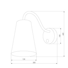 Бра TK Lighting 3240 Wire Silver