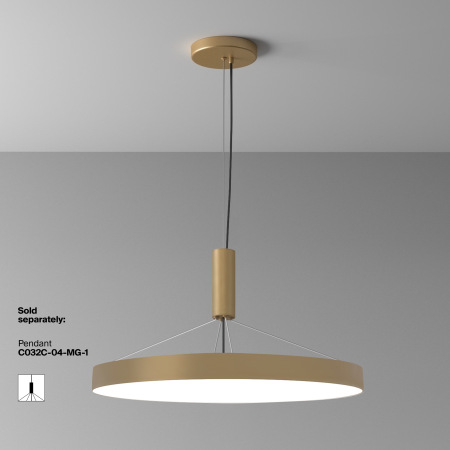 Потолочный светильник Zon 4000K 90W 120°, C032CL-90W4K-RD-MG