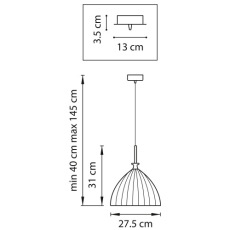 Подвесной светильник Lightstar Simple Light 810 810031