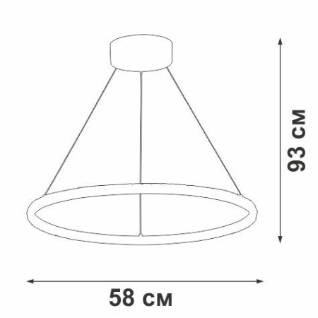 Подвесной светодиодный светильник Vitaluce V04628-03/1S