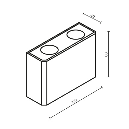 Архитектурная подсветка Show 3000K 4Вт IP54, O433WL-L4GF3K
