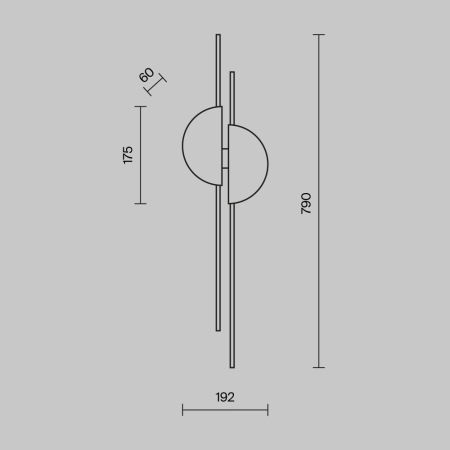 Настенный светильник (бра) Skyline 4000K 23Вт, MOD179WL-L22W4K
