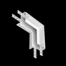 Коннектор угловой внутренний Exility встраиваемый под ГКЛ 12,5мм, белый, TRA034ICL-42.12W