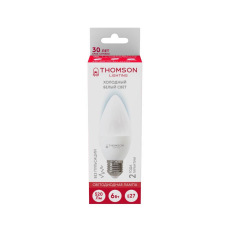 Лампа светодиодная Thomson E27 6W 6500K свеча матовая TH-B2359