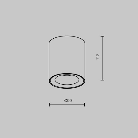 Потолочный светильник Spark GU10 10Вт, C094-GU10-B
