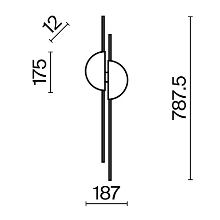 Настенный светильник (бра) Skyline 4000K 23Вт, MOD179WL-L22W4K