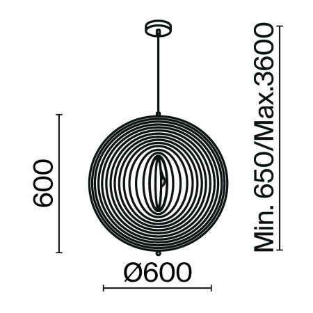 Подвесной светильник Roots E27х1, MOD197PL-01W2