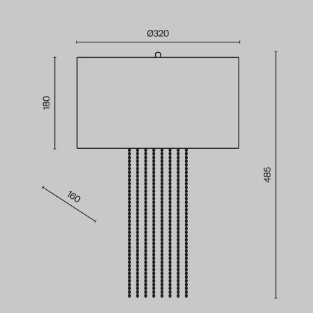 Настенный светильник (бра) Impressive E14х1 40Вт MOD151WL-01G
