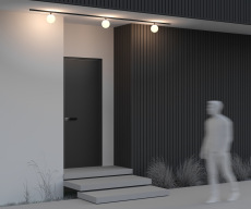 Уличный трековый светильник Luna Elasity IP 3000К 9Вт 120° черный, O-TR01-2-S-9WB3K