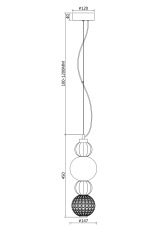 Подвесной светильник Collar 3000K 17Вт, P069PL-L17CH3K