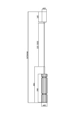 Подвесной светильник Ordo 3000К 12Вт, MOD272PL-L12CH3K1