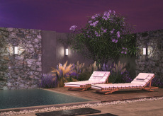 Настенный светильник (бра) Rock 3000K 12Вт IP54, O434WL-L12GF3K