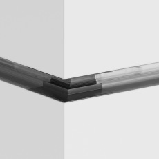 Угловой коннектор внешний Gravity встраиваемый черный TRX010OCL-22B