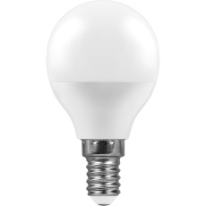 Лампа светодиодная, (9W) 230V E14 4000K G45, LB-550