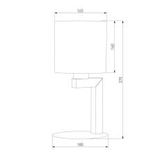 Настольная лампа TK Lighting 5031 Troy Gray