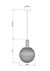 Подвесной светильник Milagro E27x1, P030PL-01CH