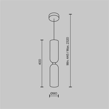 Подвесной светильник Memory E14х1, MOD177PL-01B