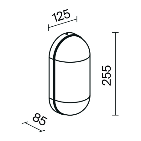 Настенный светильник (бра) Candle E27x1 15Вт IP65, O449WL-01GF