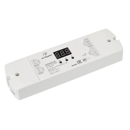 Конвертер SMART-K38-DMX (12-24V, SPI, 2.4G) (Arlight, IP20 Пластик, 5 лет)