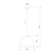 Подвесной светильник TK Lighting 3193 Faro Graphite