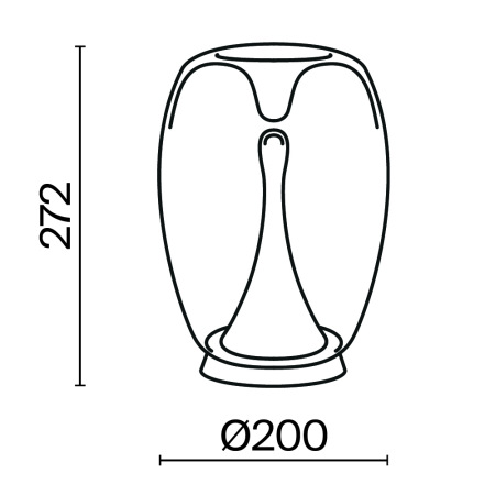 Настольный светильник Splash 3000К 9Вт, MOD282TL-L15G3K1