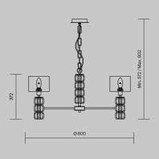 Подвесная люстра Maytoni Talento DIA008PL-07CH