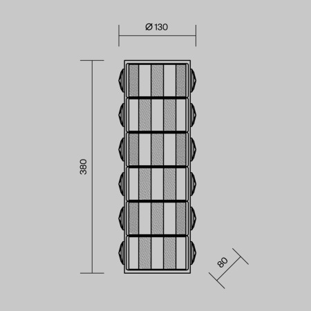 Настенный светильник (бра) Castello 3000К 17Вт, MOD336WL-L35G3K