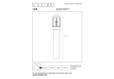 Уличный светильник Lucide Lori 14893/80/30