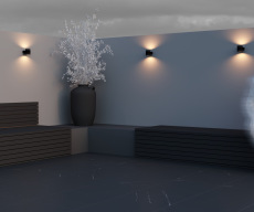 Настенный светильник (бра) Orbit 3000К 6Вт IP54, O490WL-L6B3K