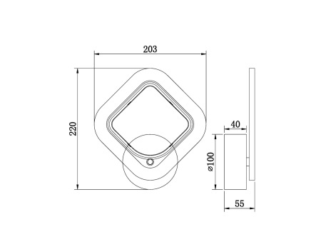 Настенный светильник (бра), FR10020WL-L7W