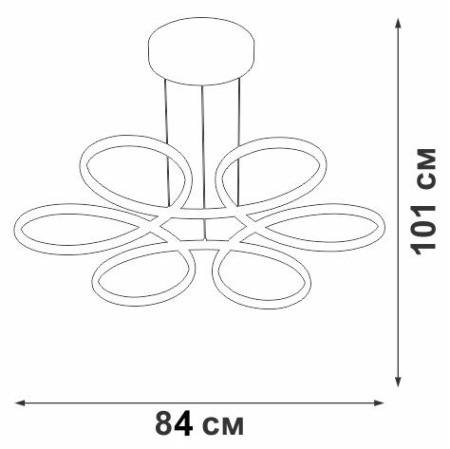 Подвесная люстра Vitaluce V04610-03/6S