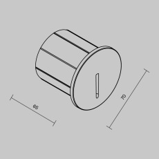 Подсветка для лестниц Lock 3000К 3Вт IP 54, O014SL-L3B3K