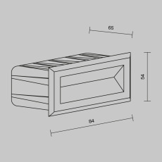 Подсветка для лестниц Bosca 3000К 3Вт IP 65, O045SL-L3B3K