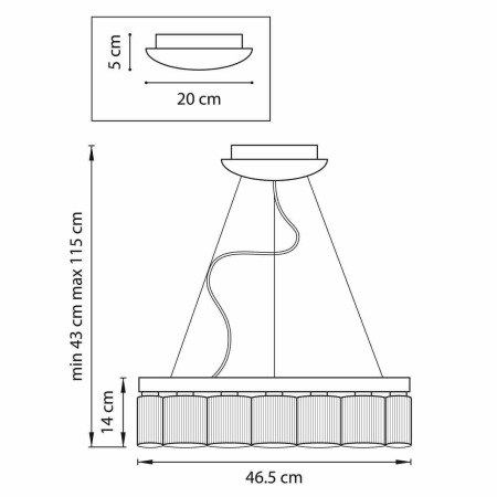 Подвесная светодиодная люстра Lightstar Nibbler 812126