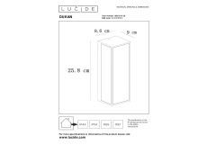 Уличный настенный светильник Lucide Dukan 15802/01/30