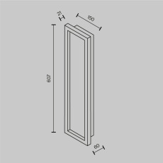 Настенный светильник (бра) Orign 3000К 55Вт, MOD311WL-L55B3K