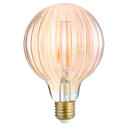 Лампа светодиодная GLS Золотая полоса GLDEN-G95S-GR-8-230-E27-2700, золотая, E27, 2700 К, 661400