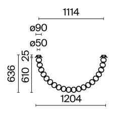 Потолочный светильник Amulet 3000К 36Вт, MOD555CL-L28G3K