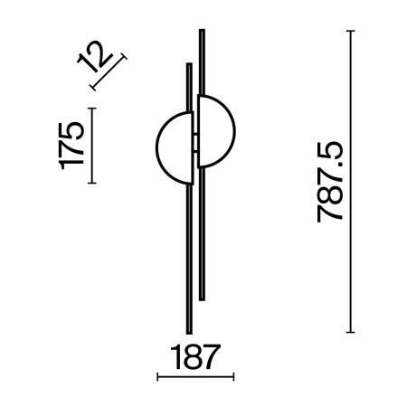 Настенный светильник (бра) Skyline 4000K 23Вт, MOD179WL-L22W4K1