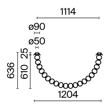 Потолочный светильник Amulet 3000К 36Вт, MOD555CL-L28G3K