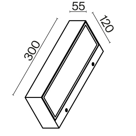 Настенный светильник (бра) Lot 3000K 20Вт IP 65, O428WL-L20W3K