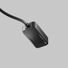 Ввод питания(0,5м) Radity для встраиваемого монтажа черный TRA084B-12B-50