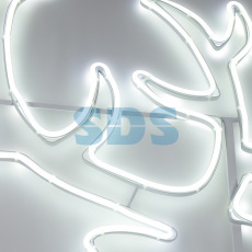 Фигура световая «Сказочный олень» из гибкого неона,  140х93 см,  1680 LED,  цвет свечения белый NEON-NIGHT