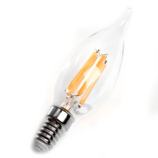 Лампа светодиодная Feron LB-718 Свеча на ветру E14 15W 6400K