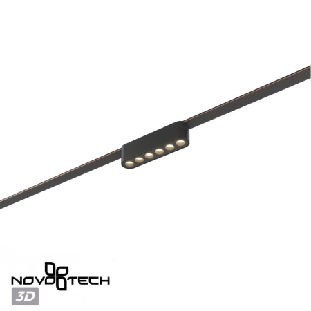 359458 SHINO NT24 000 черный Трековый смарт-светильник для низковольтного шинопровода с двумя режимами работы IP20 LED 6W 24V 3000-6000K EASY