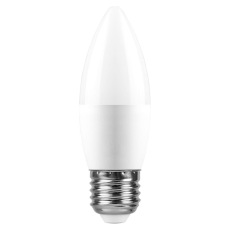 Лампа светодиодная, (11W) 230V E27 6400K С37, LB-770